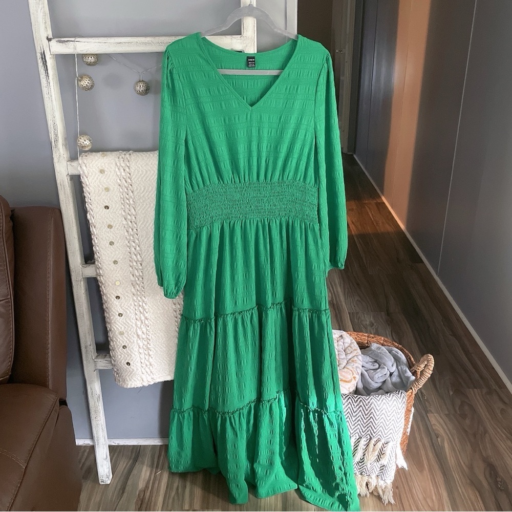 Shein Maxi Length Green Dress Size XL